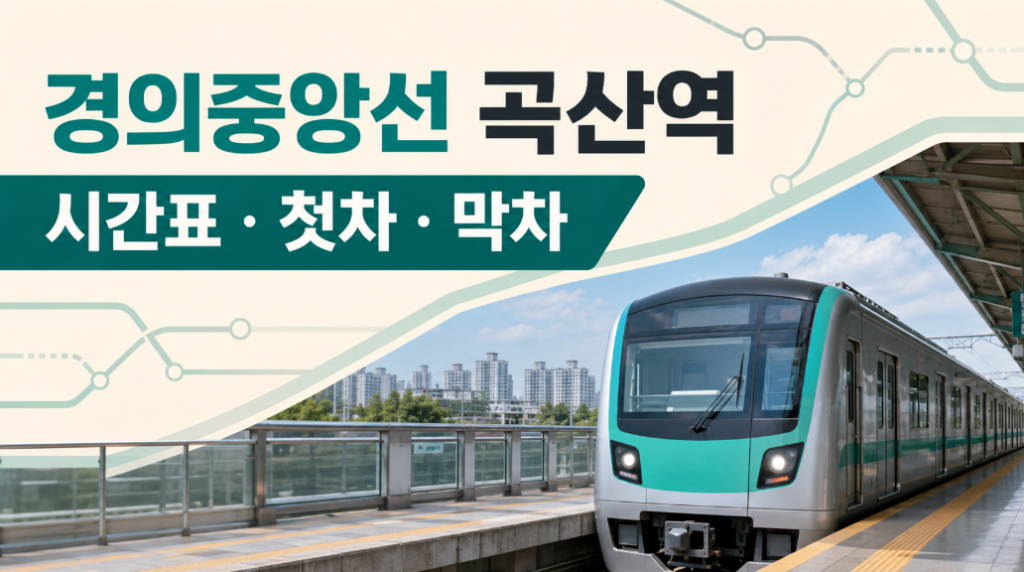 경의중앙선 곡산역 대표 이미지