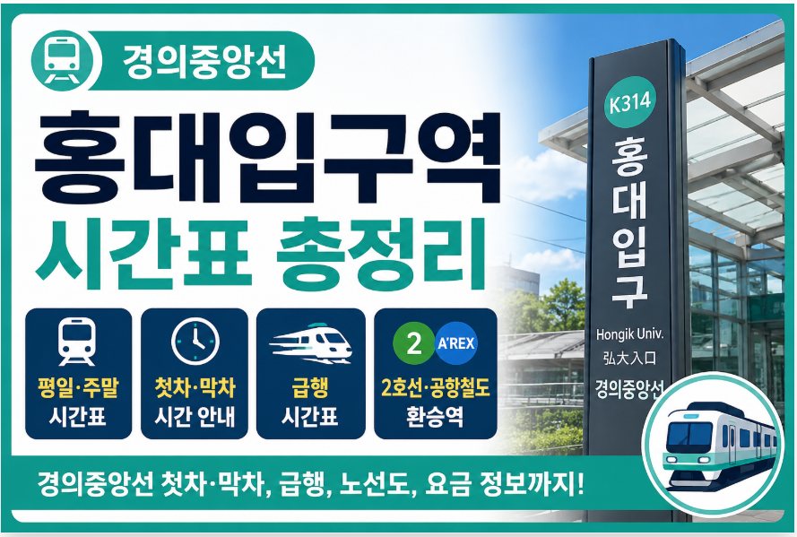 경의중앙선 홍대입구역 대표 이미지