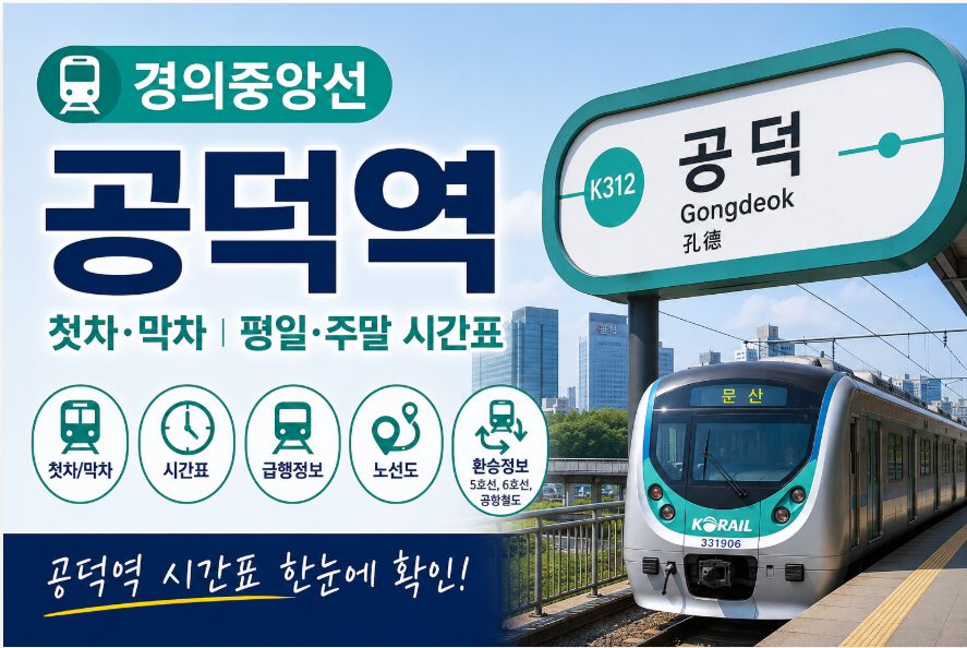 경의중앙선 공덕역 대표 이미지