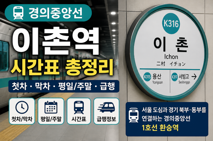 경의중앙선 이촌역 대표 이미지 