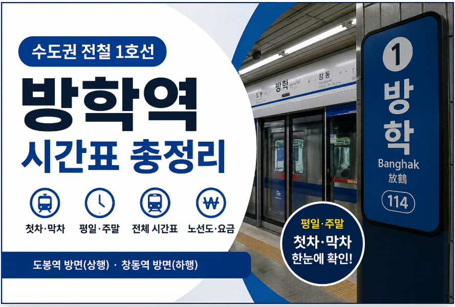 수도권 1호선 방학역 썸네일