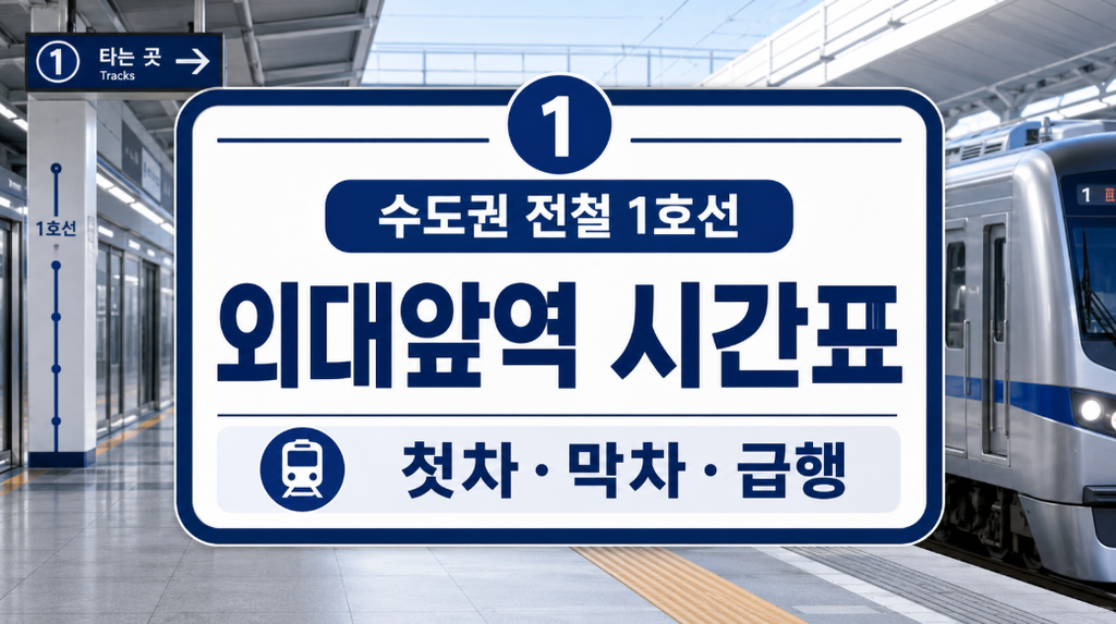 외대앞역 시간표 썸네일