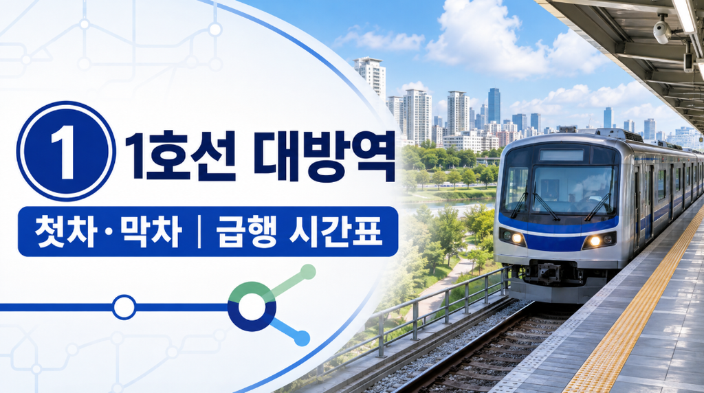 1호선 대방역 시간표 썸네일