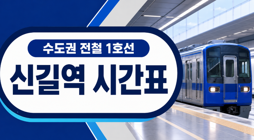수도권 1호선 신길역 시간표 썸네일