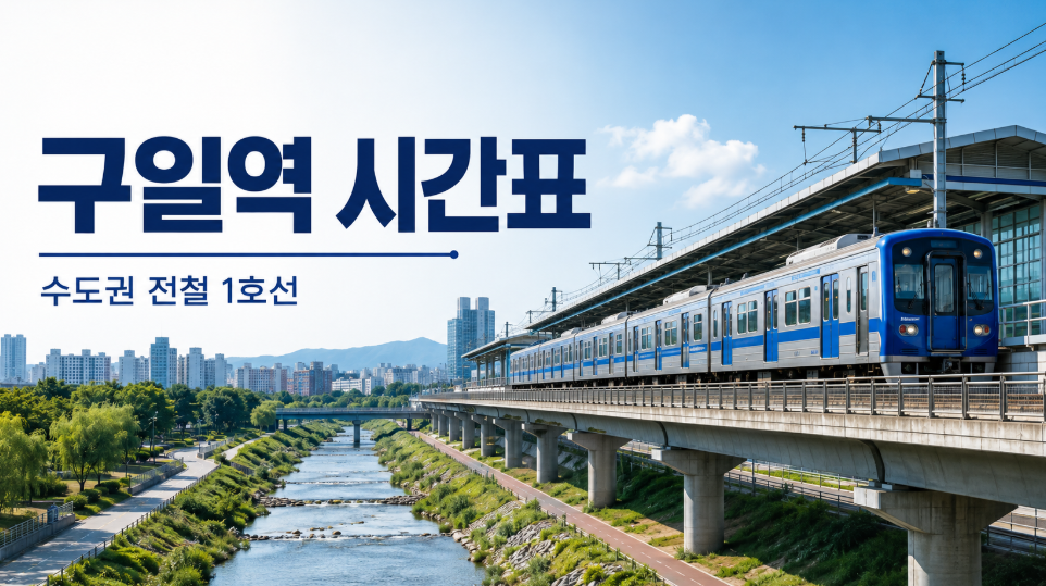 1호선 구일역 시간표 썸네일 이미지