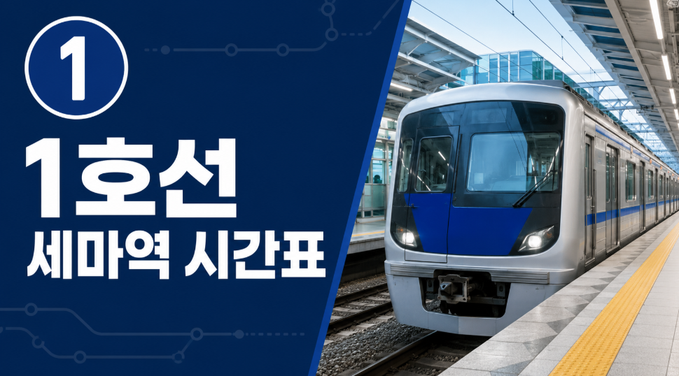 1호선 세마역 시간표 대표 이미지