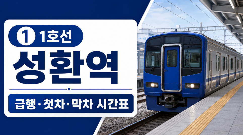 1호선 성환역 시간표 대표 이미지 