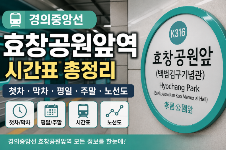 경의중앙선 효창공원앞역 대표 이미지